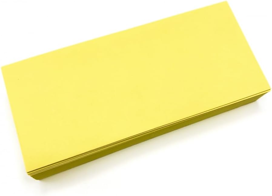 Limited Papers (TM) No. 10 Regular Standard Mailing Envelope - Pastel - Soft - 24 Pound (4.8 inch x 9.5 inch) - Announcement, Invoices, Checks, Letters, Contracts, Business Envelopes (Canary, 250)