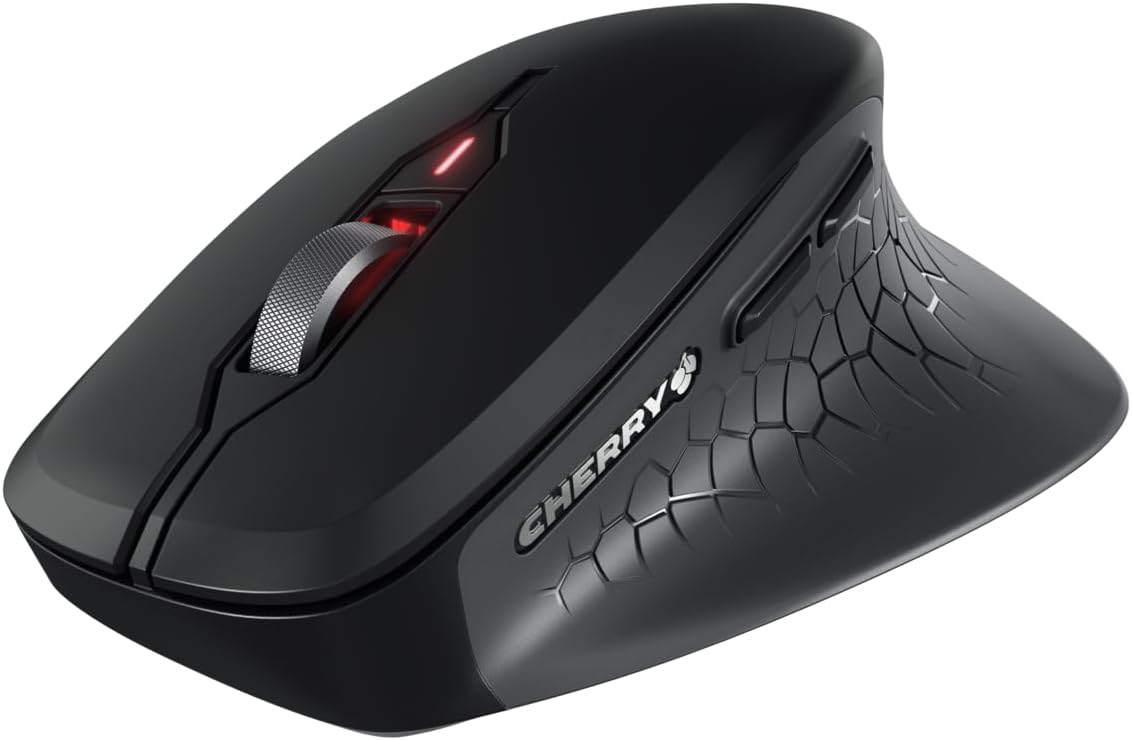 Cherry Stream Mouse Comfort. Silent Click with Ergonomic Shape and Wireless Freedom.