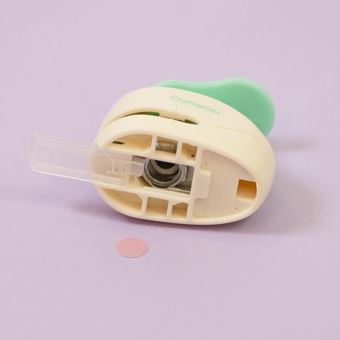 Craftelier - 3/8 Inch Circle Punch with Lever Press | Shape Hole Puncher for Paper Crafts | Round Hole Punch to Create Scrapbooks, DIY Cards & Journals | Mini Hole Punch for Paper & Cardstock.