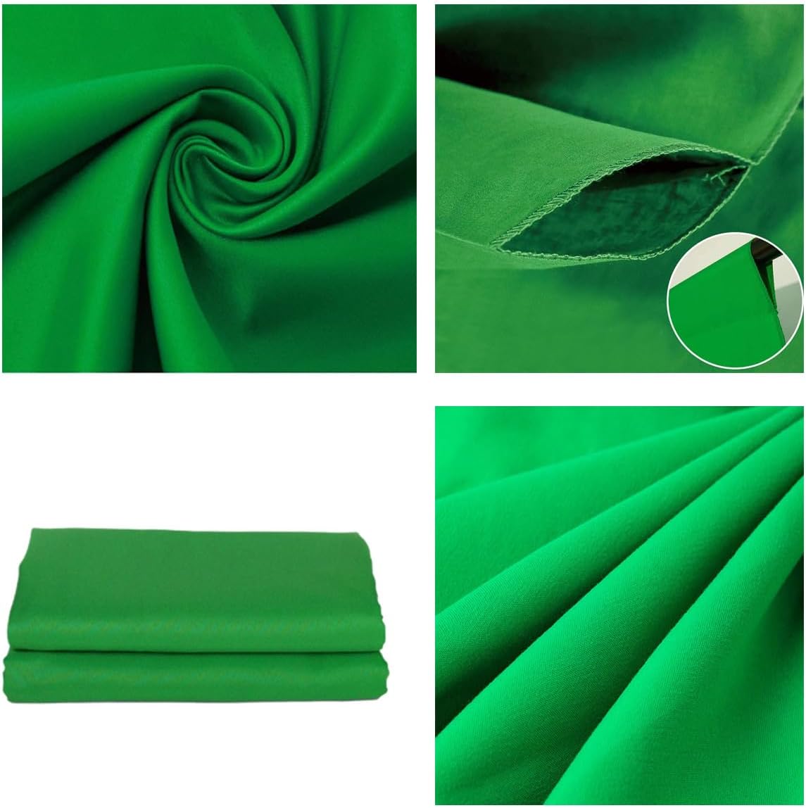 Green Backdrop Background Fabric Backdrop for Shoot Portraits Party Video Studio 8X10ft