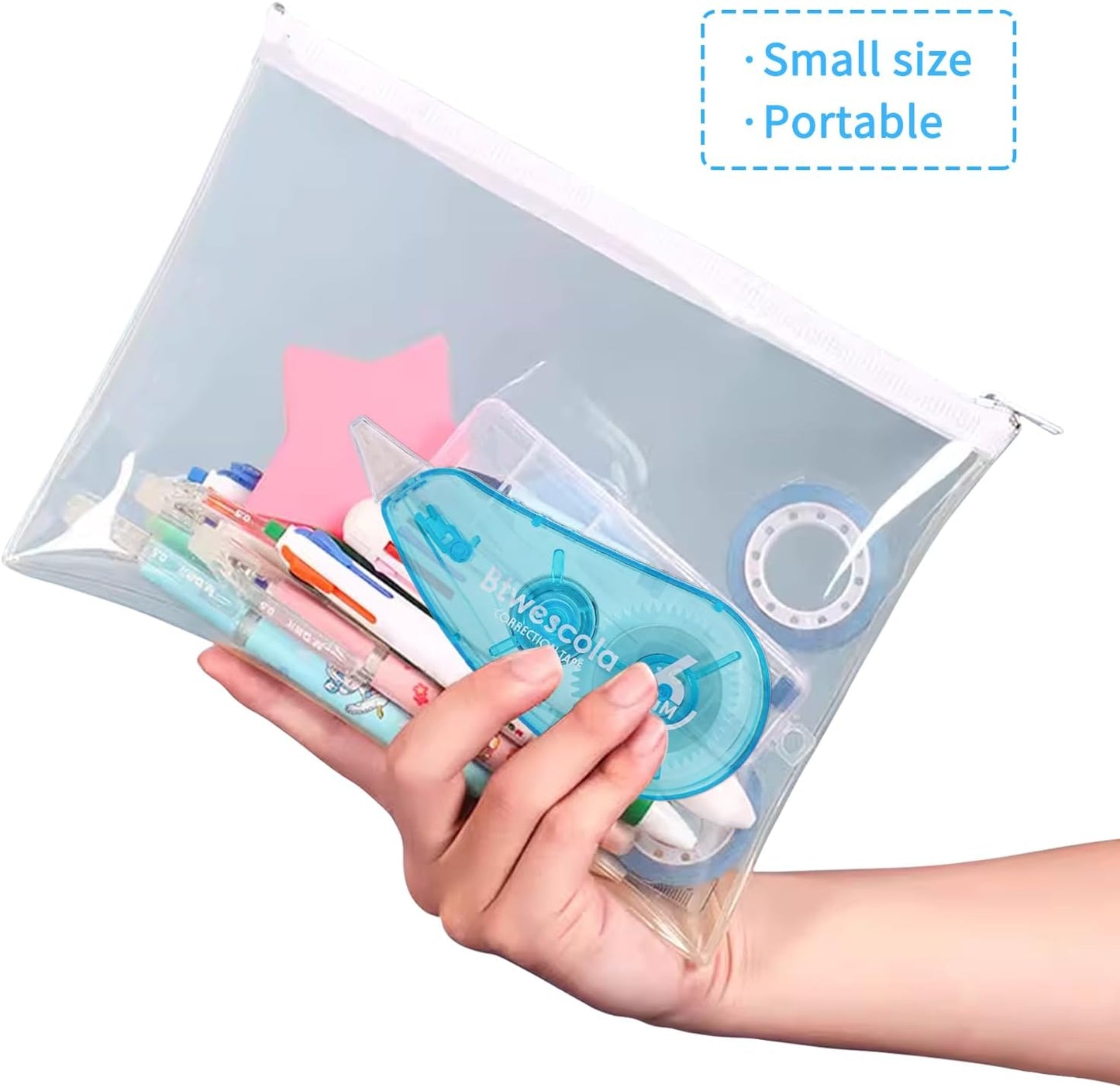 Correction Tape, Easy to Use Applicator for Instant Corrections, 19.7Feet 12-Count Pack Correction Tape for School, Office, Crafting(12pcs/Set)