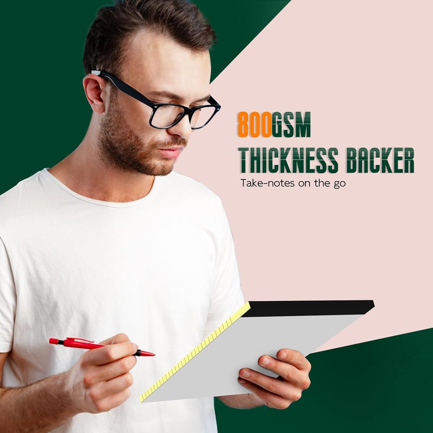 Yellow Legal Pads 8.5 x 14 Note Pads, 6 Pack 8.5 x 14 Notepads, Wide Ruled Lined Paper, Micro Perforated Writing Paper, 30 Sheets Per Notepad for Work/School/Office