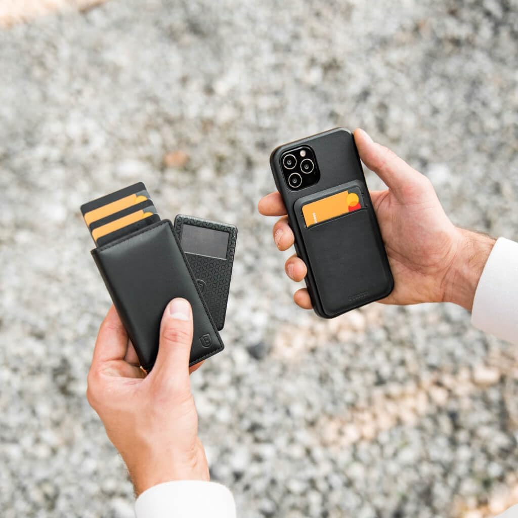 Ekster Parliament Men's Wallet | RFID Blocking Leather Minimalist Wallet | Slim Wallet for Men - Designed for Quick Card Access with Push Button