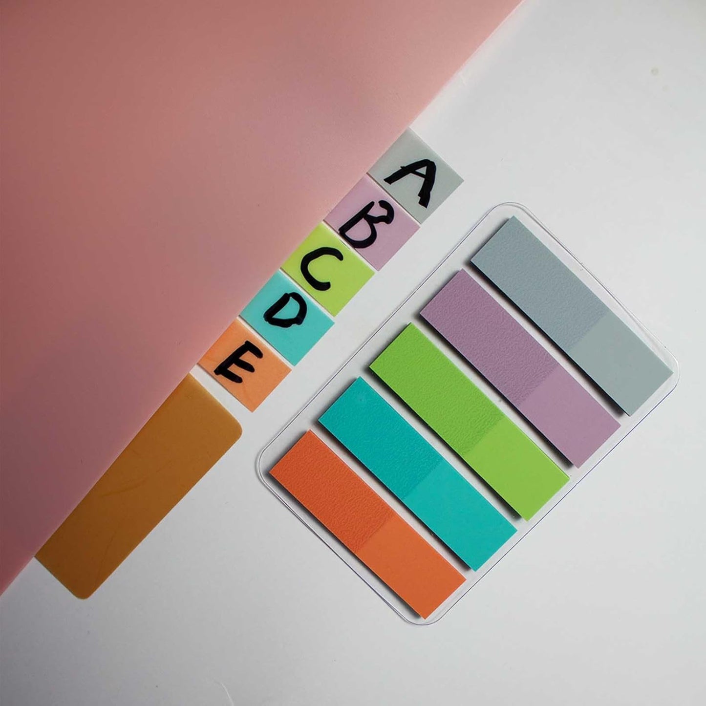 ELII 500 PCS Tabs for Annotating Books, Clear Book Tabs Sticky Index Tabs Sticky Notes,Labels for Pages Notebooks