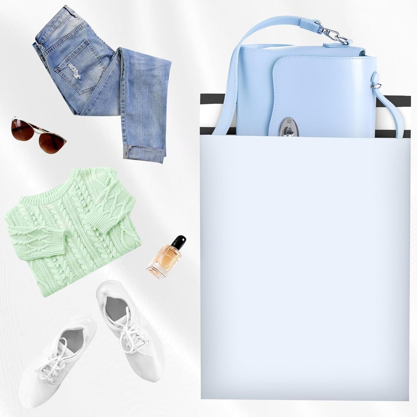 Poly Mailers 14.5x19, Large Poly Mailers 100 Pack, Shipping Mailers with Self Seal Adhesive, Waterproof and Tear-Proof Mailers Poly Bags for Small Business (White)