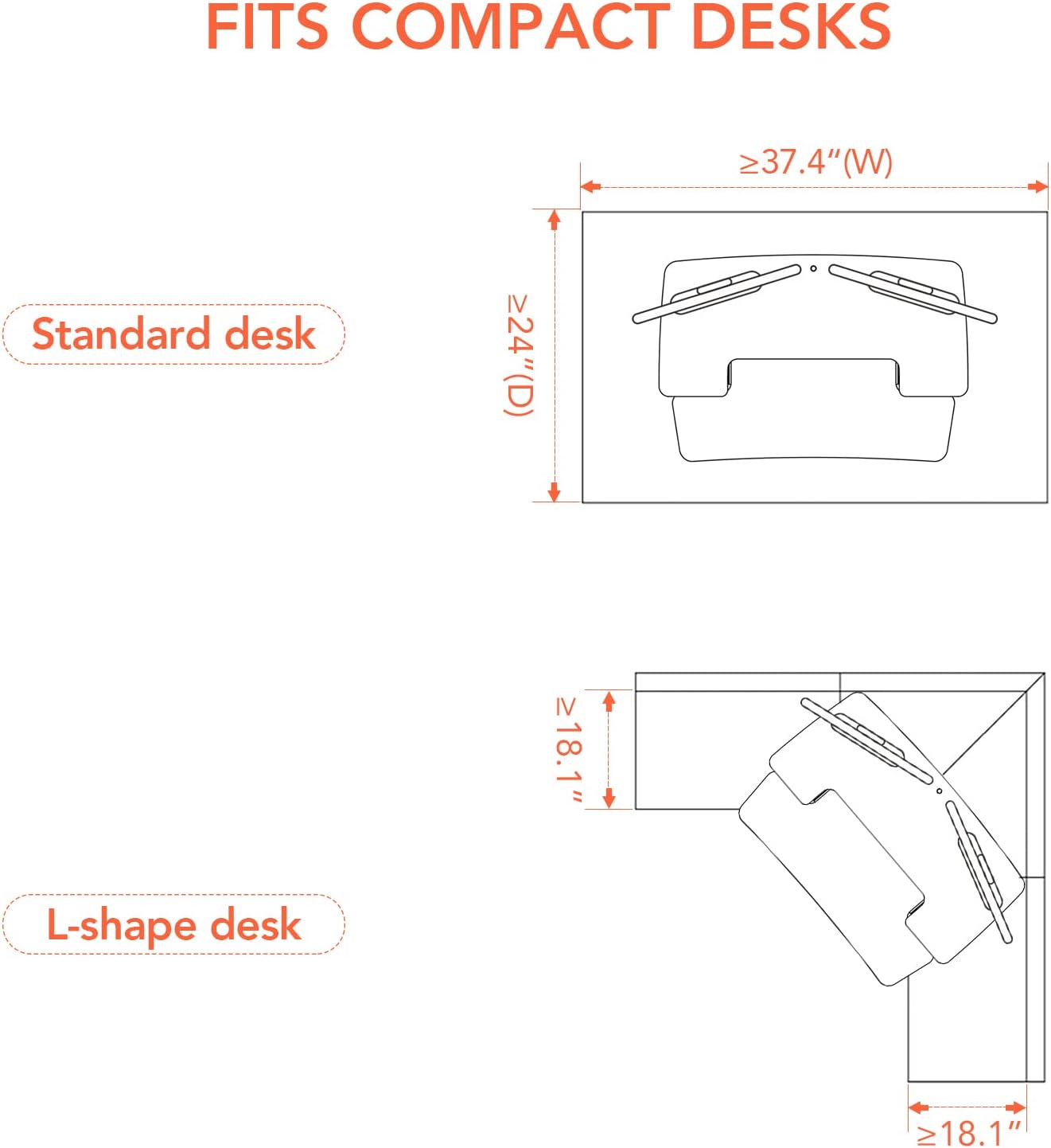 FLEXISPOT Electric Standing Desk Converter 42" Height Adjustable Desk 55 LBS Weight Capacity Motorized Stand up Desk Riser with Quick Release Keyboard Tray for Office Home