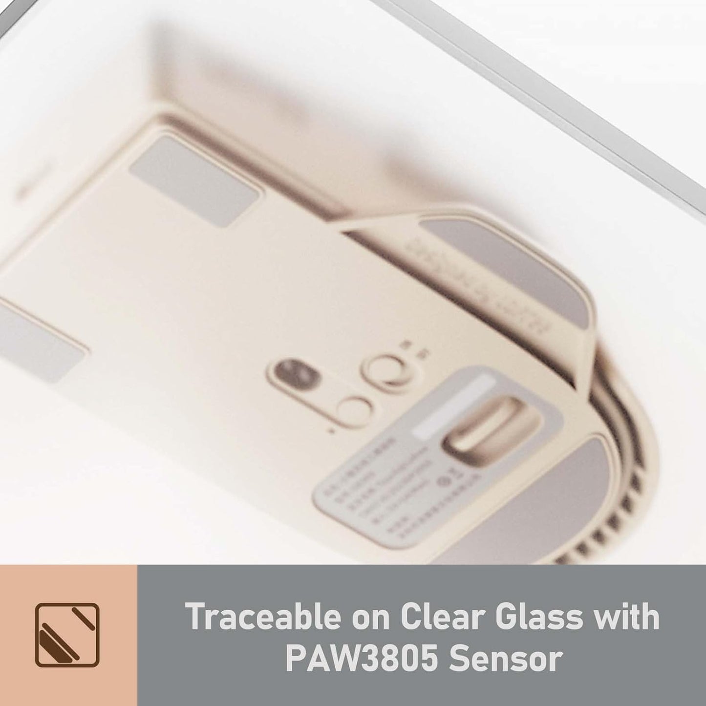 LOFREE Touch PBT Wireless Mouse with USB Receiver, Bluetooth, Wired Connection, Rechargeable, 4000 DPI with OLED Screen Compatible with Glass Surface for Mac Windows PC Notebook/Block Retro Grey