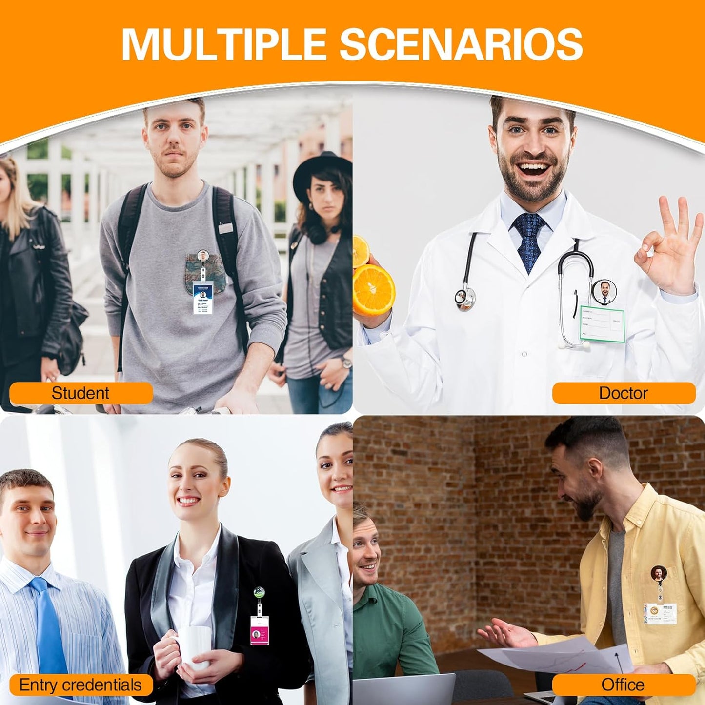 Custom Badge Reel Custom Id Badge Personalized Badge Reel Custom Badge Holder Customized Id Badges Nurse Name Tag Retractable Clips Personalized Customizable Work Rn Badge Photo Reel