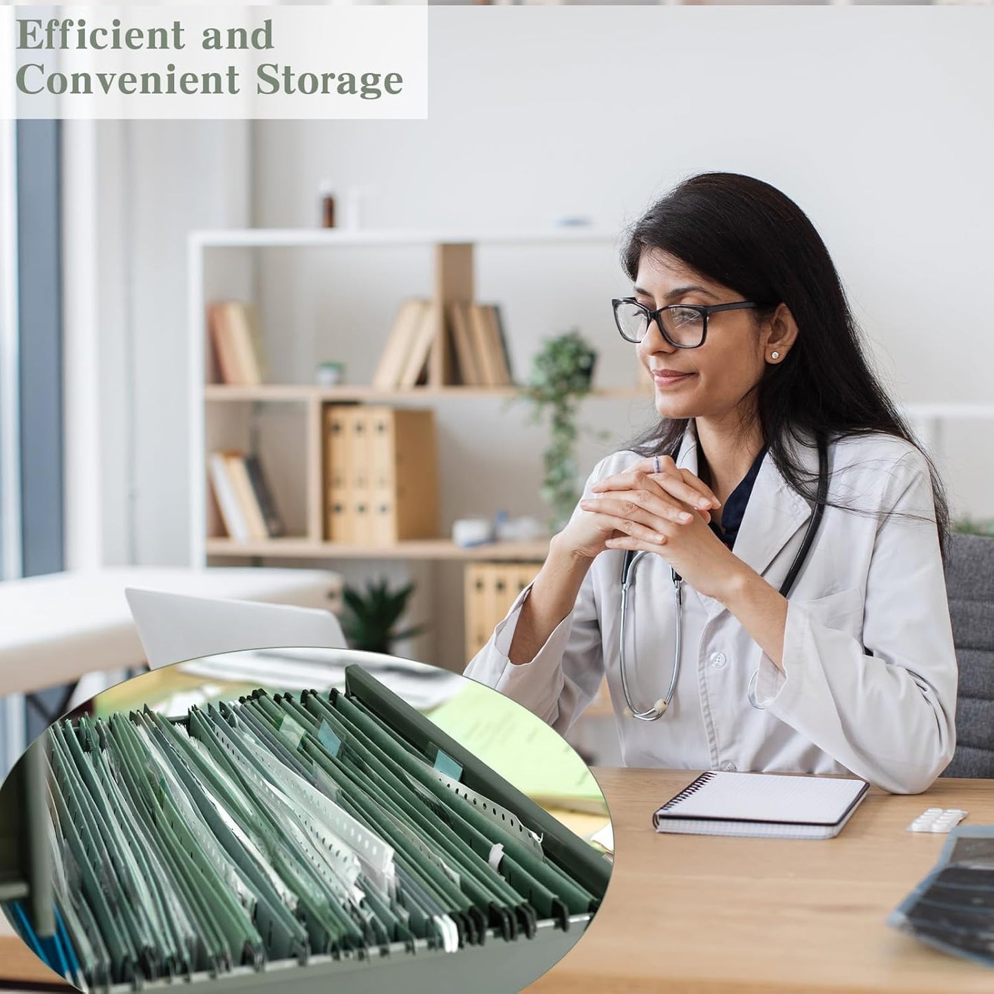 gisgfim 15 Pack Reinforced 11x17 Hanging File Folders 1/5 Cut Heavy Duty Hanging File Folders with Plastic Tabs & Label Cards Expanding Hangers File Organizer for Drawing Engineering Document (Green)