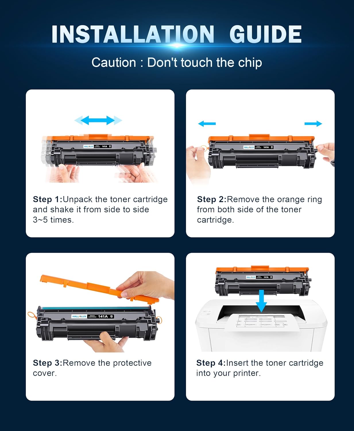 141A Toner Cartridge Compatible Replacement for HP 141A Black Laserjet Toner Cateridge W1410A for Laserjet M110w MFP M139w M140w Printer(Black 2 Pack)