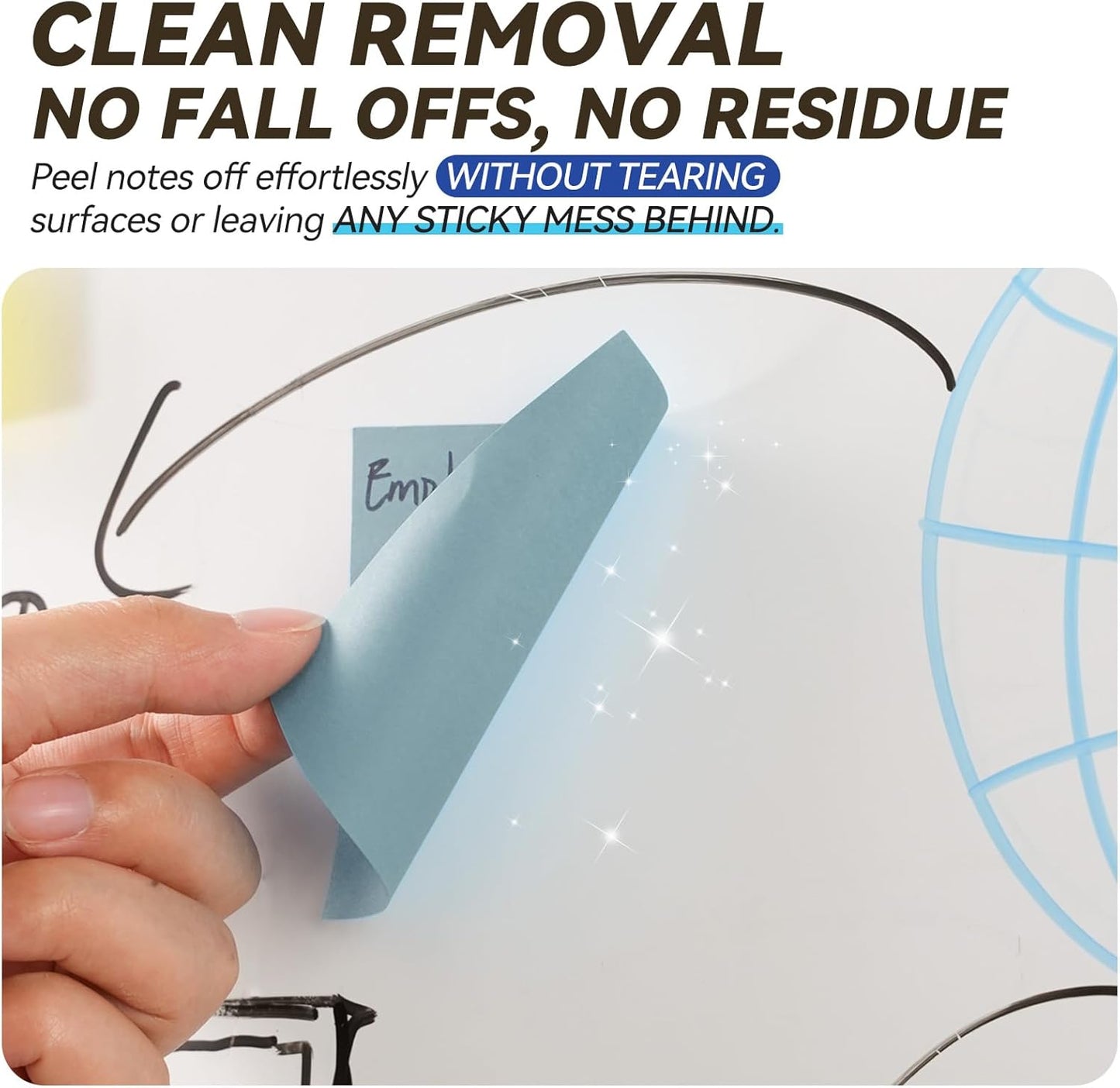 Sticky Notes 3x3in + 2x1.5in Small Sticky Note, 12 Pack 6 Colors Self-Sticky Note Pads | Sticks Strong & Removes Clean | Recycled Paper Cute Sticky Notes to School Supplies, Office Products