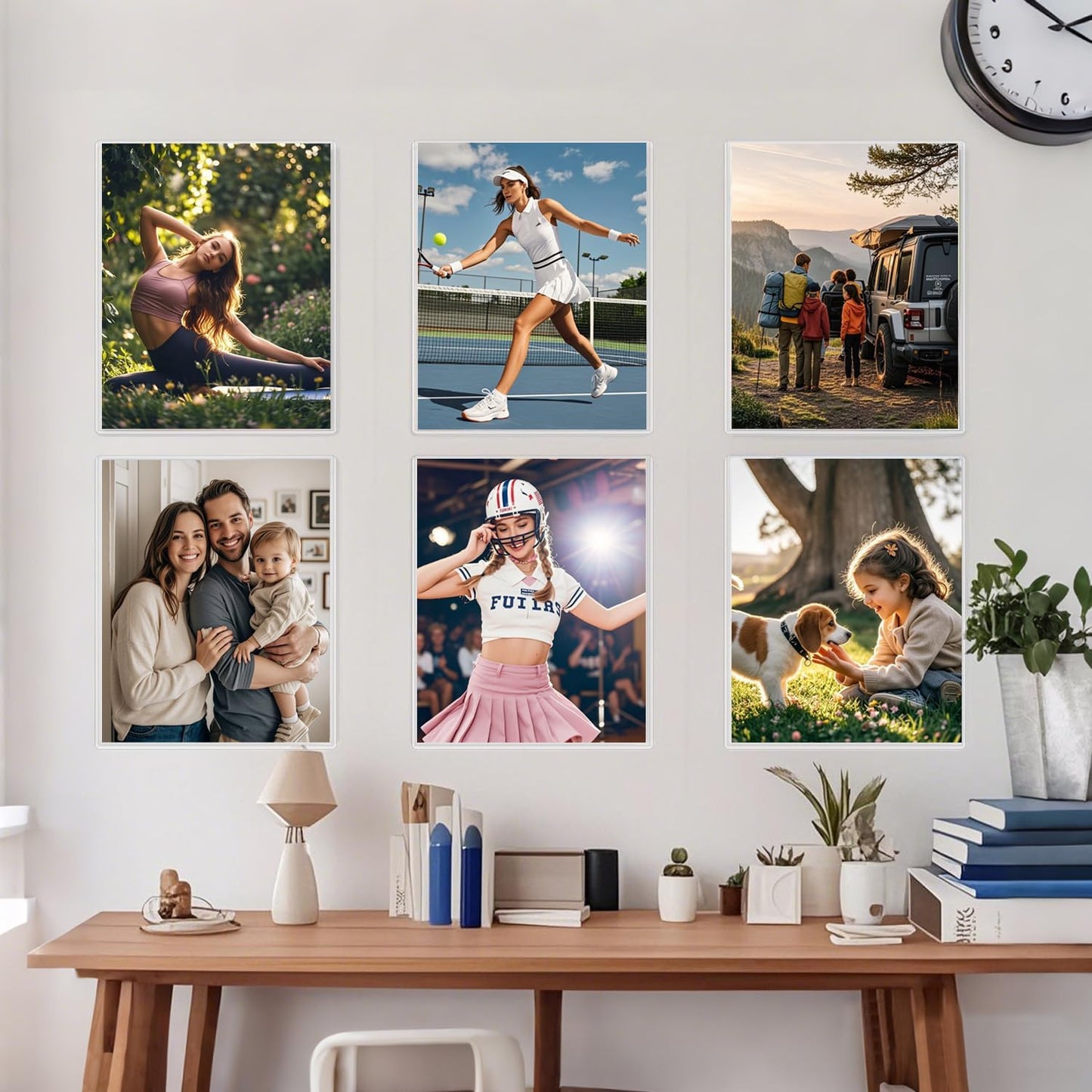 12PCS 6" x 9" Clear Rigid Card Sleeves – Waterproof Hard Plastic Protectors for Postcards, Prints, Photos, Trading & Sports Cards – Top Load Jumbo Sheet Holders