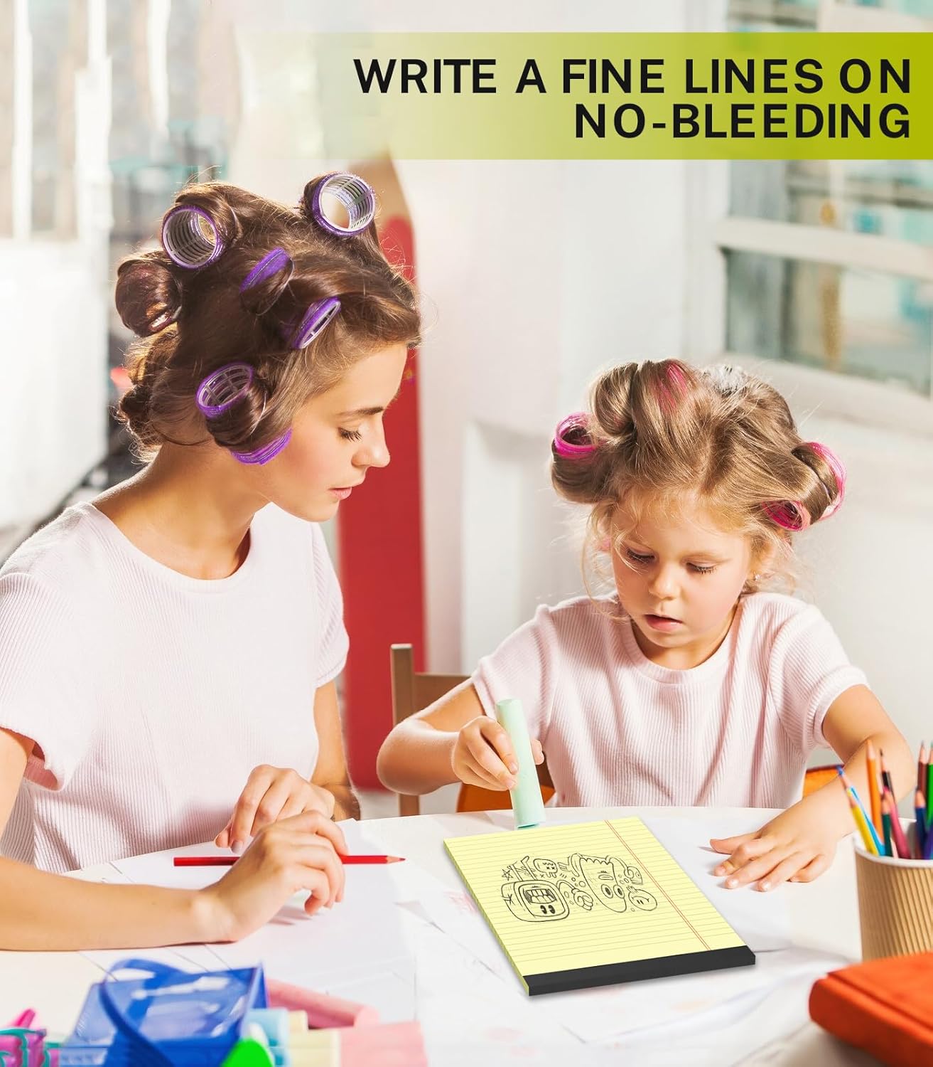 Small Legal Pads 5x8 Colored, Note Pads 5x8, 24 Pack Perforated Pink Legal Pad College Ruled, 30 Sheet/Pad, Lined Paper Pads 5x8 Notebook Pad, Mini Purple Legal Pads 5x8 for Study, Office, Home