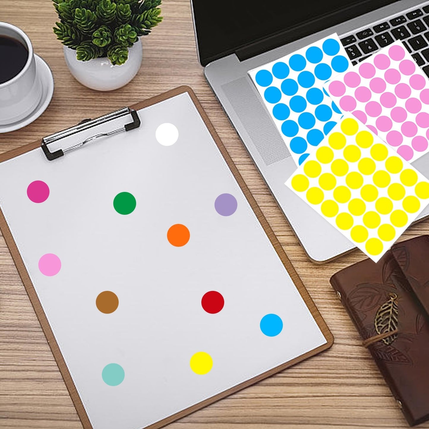 0.75 Inch Removable Color Code Dot Sticker Round Labels,Garage Sale Stickers Price Tags Label Blank Yard Sale Circle Dot Stickers(1050 Pack,Blue)