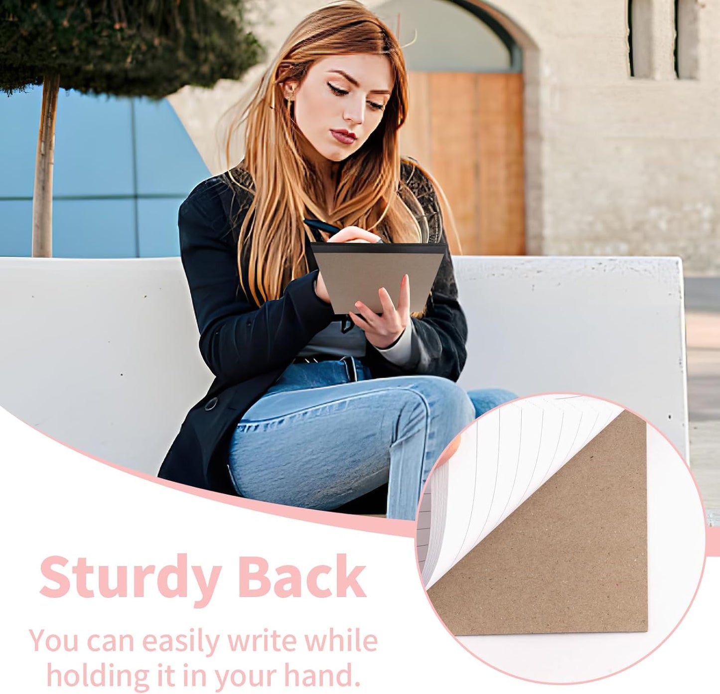 WINKIO Legal Pads 5" X 8", 6 Pack Colored Note Pads, College Ruled Yellow Lined Paper Pads, Letter & Legal Ruled Pads, 30 Sheets per Small Writing Pads 5x8 for School, Home, Office, Business