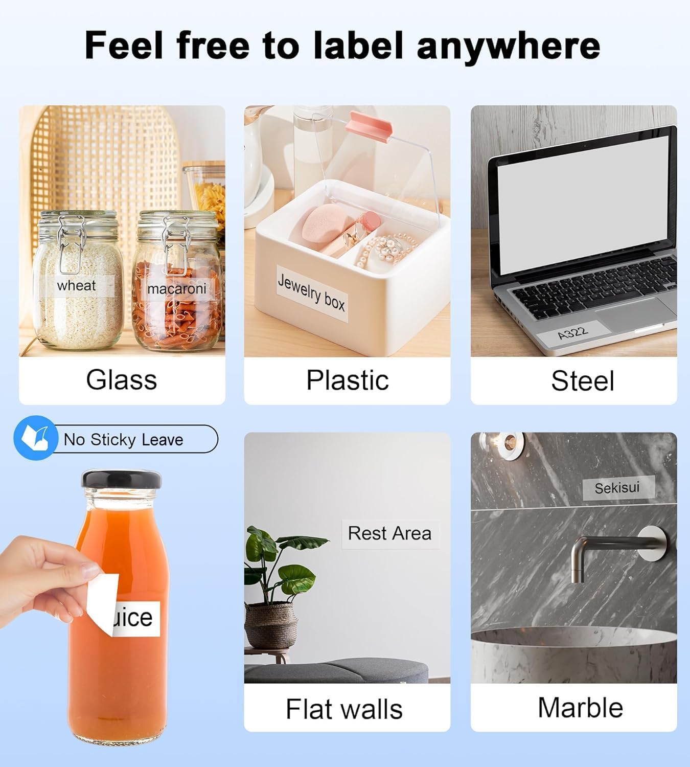 Compatible with P Touch TZe TZ 24mm 0.94'' Laminated Tape Compatible for Brother Label Maker Tape 1 inch PT-D600, PT-D610BT, PTP750W, PT-P710BT, Black on White/Yellow/Red/Green/Blue, 5-Pack