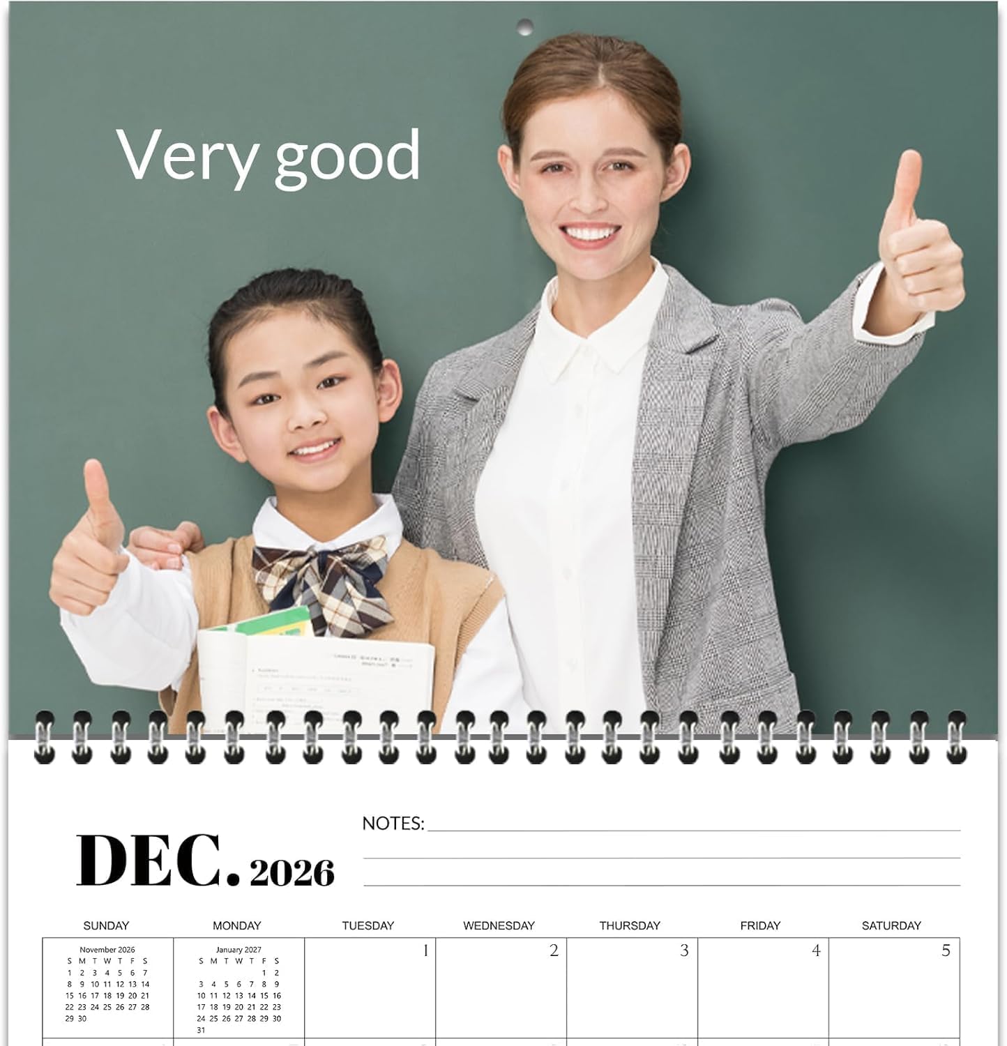 Custom Calendar 2026 for Home & Office - Print Your 13 Memories,Make Your Own Personalized Calendar Customized Christmas Gift &use your photo (Wall Calendar2, 5 Packs)