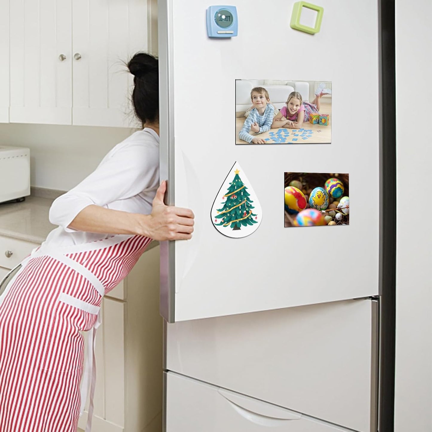 DIYMAG Magnetic Adhesive Sheets, |8" x 10"|, 25 Pack Magnetics Sheet with Adhesives Backing Flexible Magnet for Crafts, Photos and Die Storage, Easy Peel and Stick to Cut into Any Size