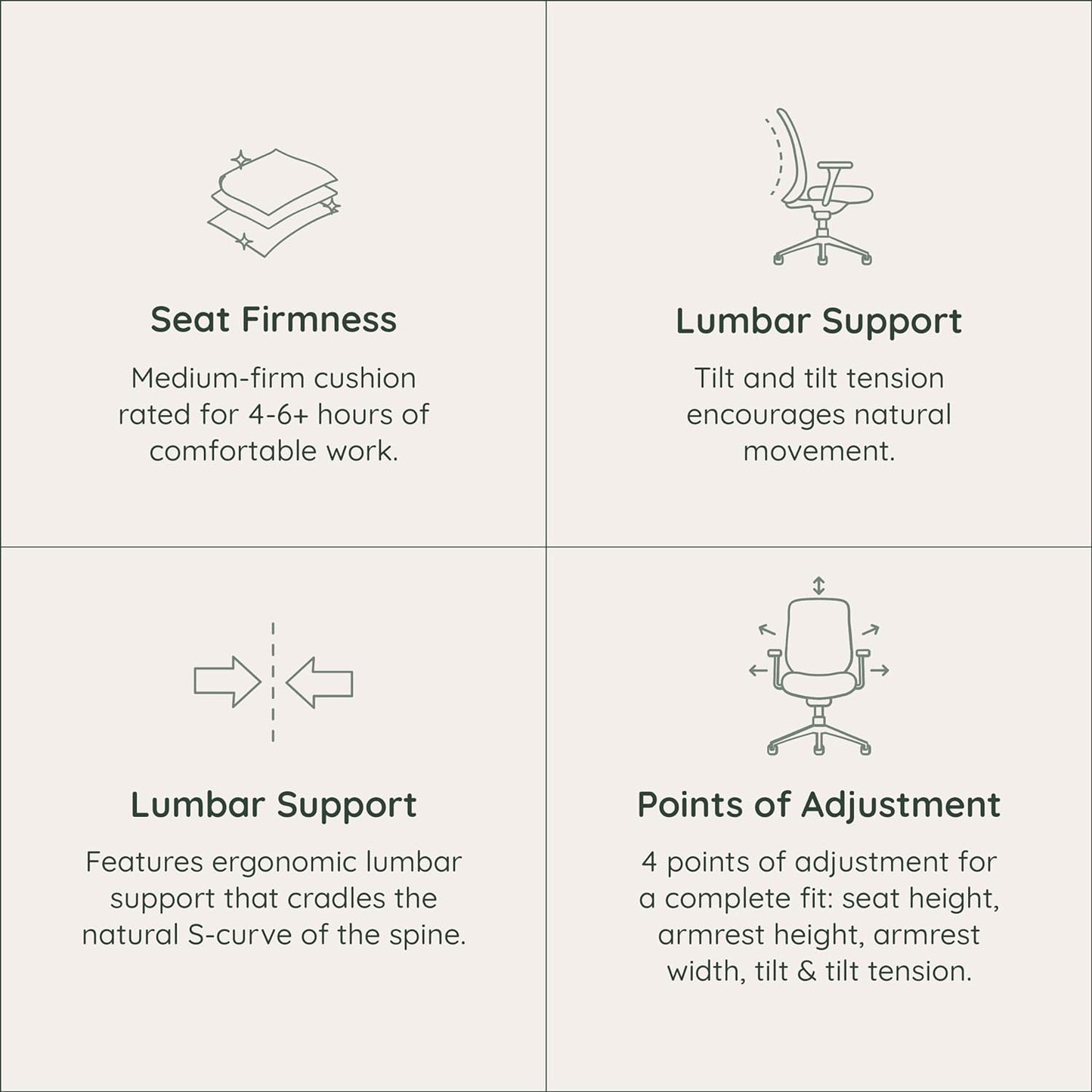 Branch Daily Chair - Vegan Leather Office Chair with Swivel, Lumbar Rest, and Adjustable Armrests - Comfortable Seating for Improved Posture and Productivity - Mahogany