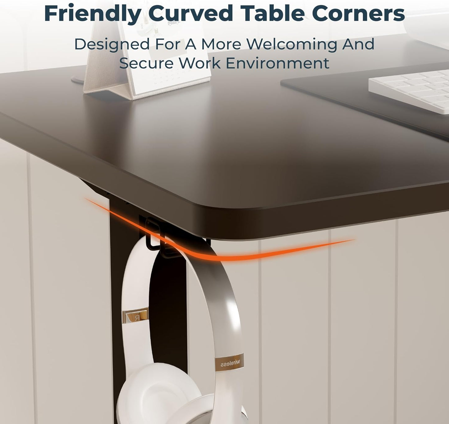 Adjustable Stand Up Desk Standing Desk, 63x24 Inches Home Office Desk with Memory Preset, Computer Workstation Splice Black Top + Black Frame