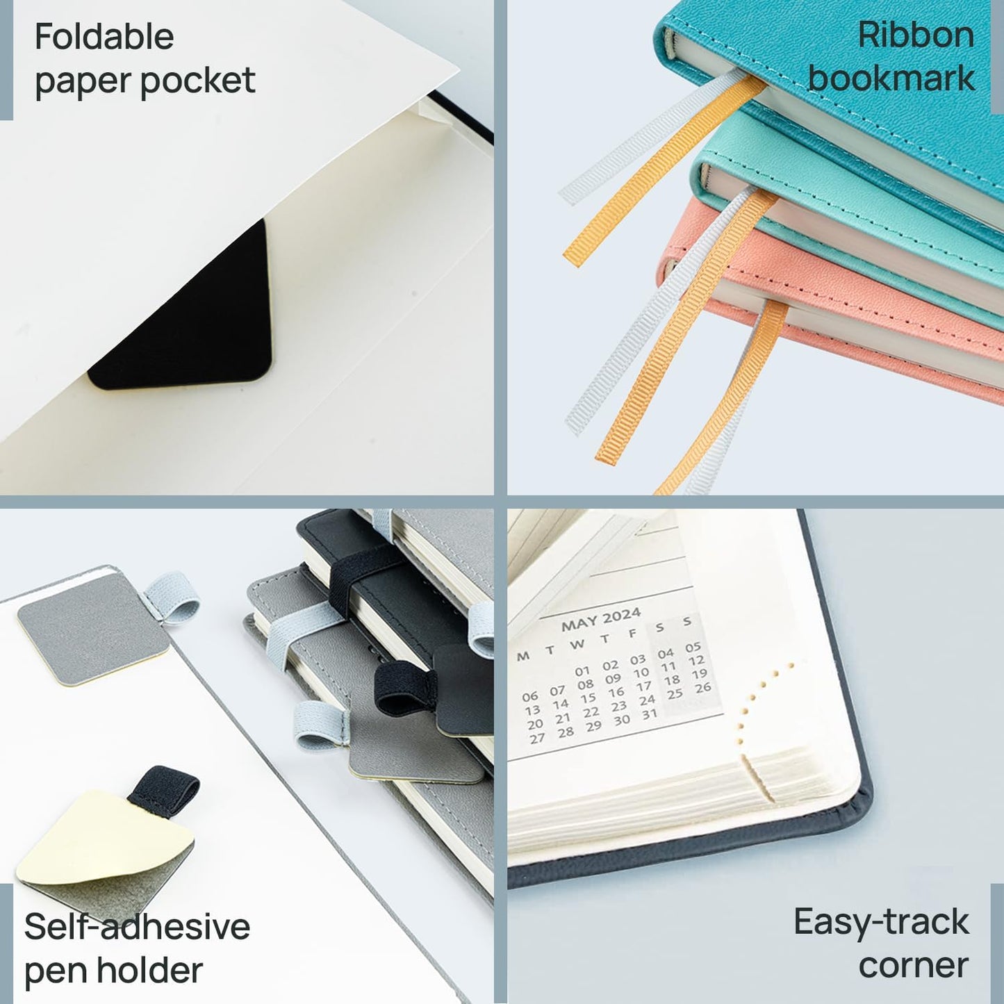 POPRUN 2026 Planner (Large - 8.5'' x 10.5'') - 2026 Weekly Calendar (Jan. 2026 - Dec. 2026) with Hourly Time Slots, Weekly/Monthly Appointment Book for Time Management - Leather Soft Cover - Burgundy Red