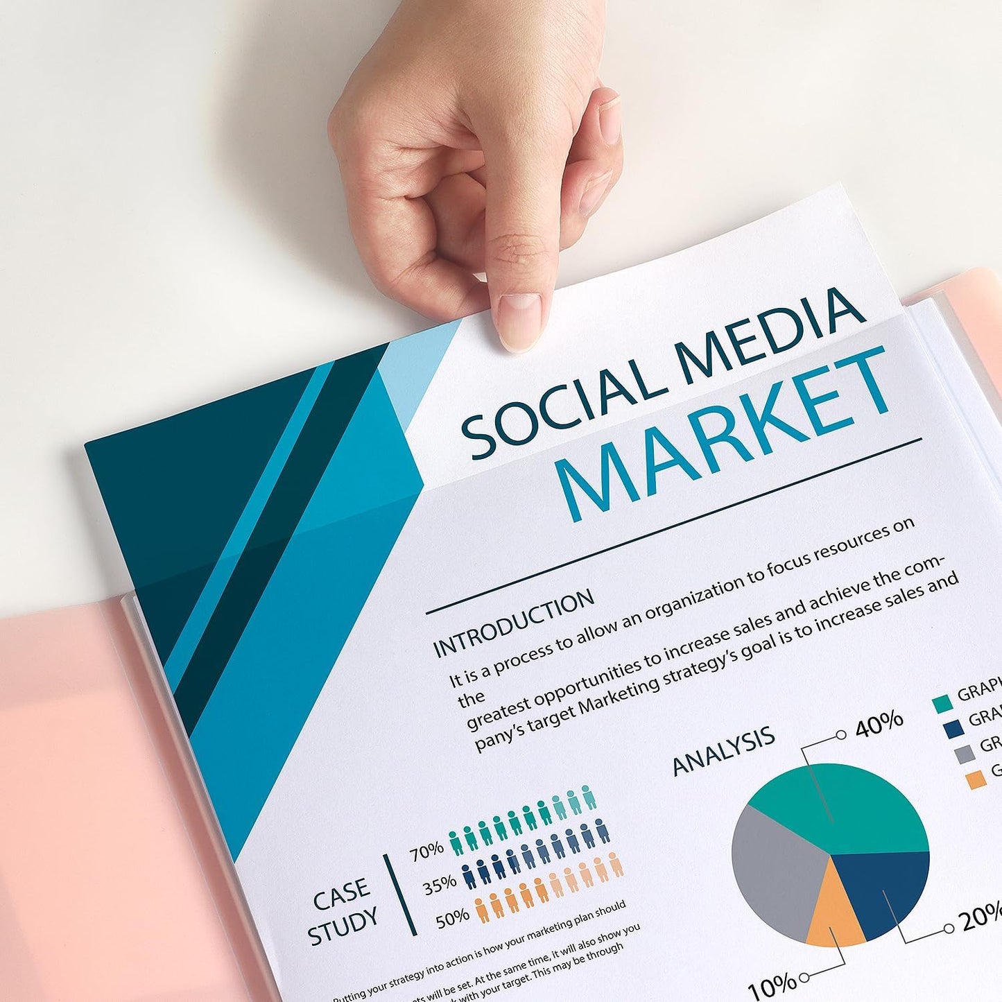 Tamaki Portfolio Binder with Plastic Sleeves, Pocket Portfolio Folder with Clear Sheet Protectors, Display 60 Pages Book, Presentation Book for Artwork, Document Organizer, 1 Pack (Pink)