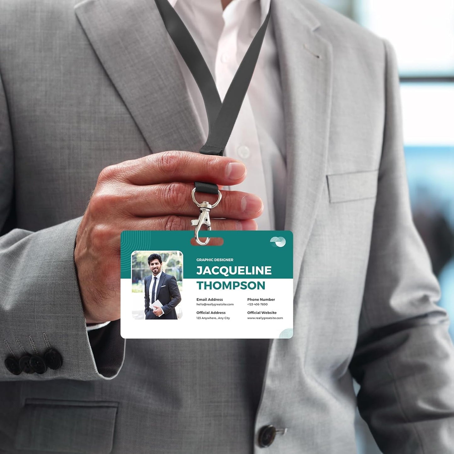 Custom Id Badge Custom Id Card Identification Badges Customizable Personalized Name Badge Customize Name Tag Photo Logo Employee Work Office Volunteer Customized Personal (Vertical-3)