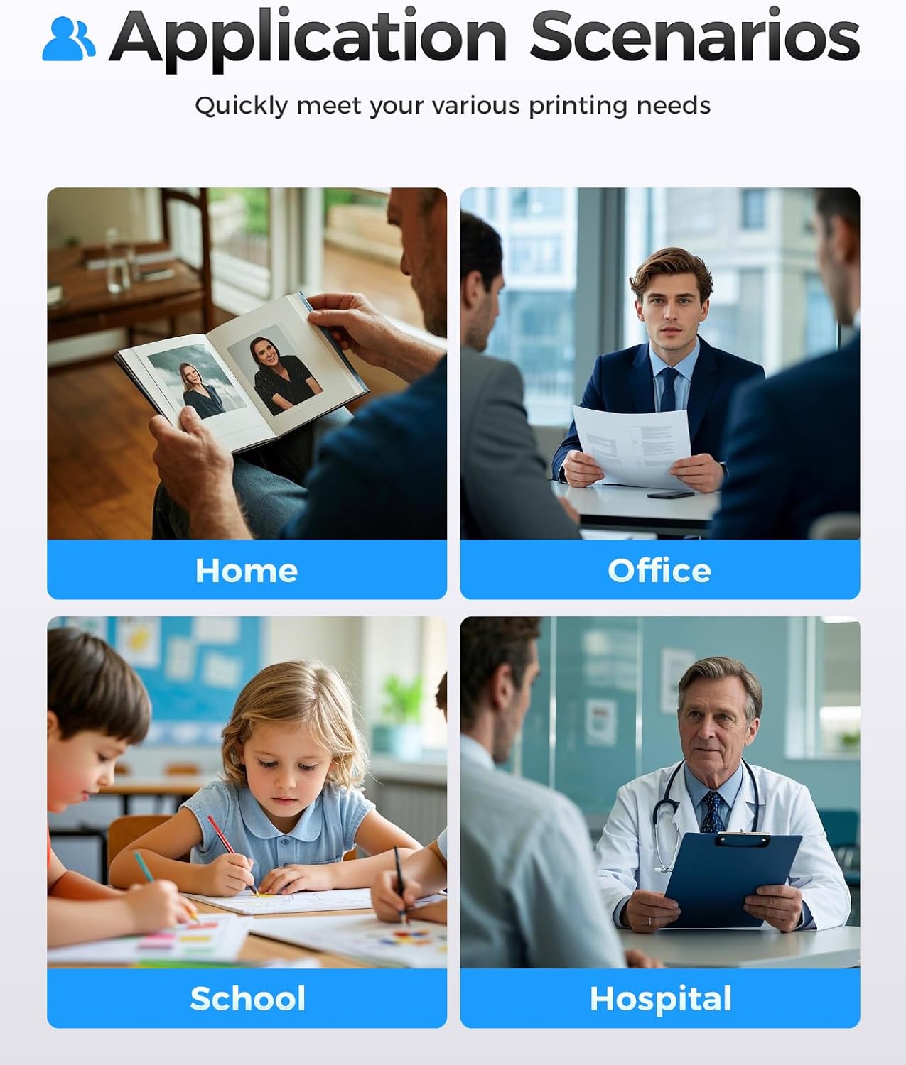 206X Toner Cartridge Set 4-Pack High Yield Replacement for HP 206X W2110X W2111X W2112X W2113X Compatible for HP Color Laserjet Pro MFP M283cdw M283fdn M283fdw M282nw M255dw M255nw Printer Ink 206A