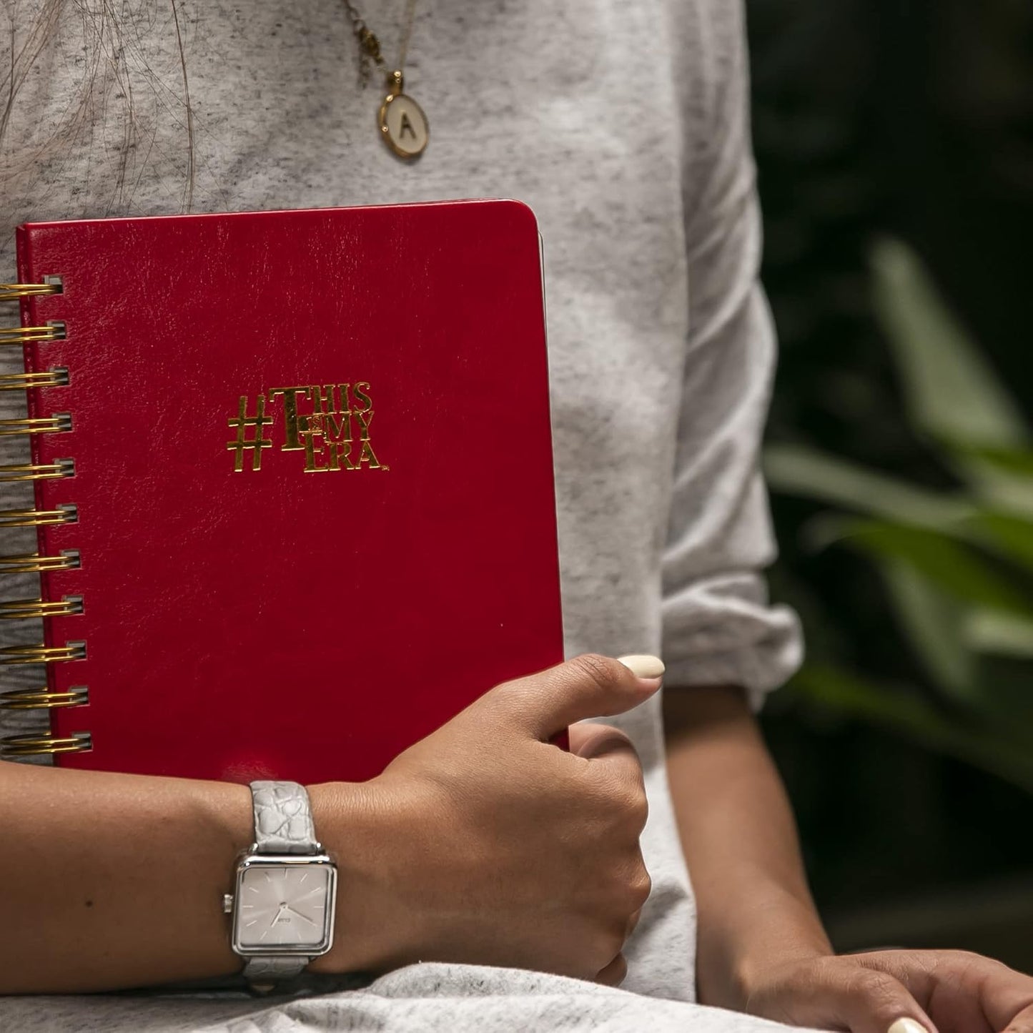 This Is My Era 90 Day Planner, Undated Weekly and Monthly Planner, Life Organizer | Goals Journal, Undated Agenda, Leather & Hard Cover Planner (1 Pack, Red)