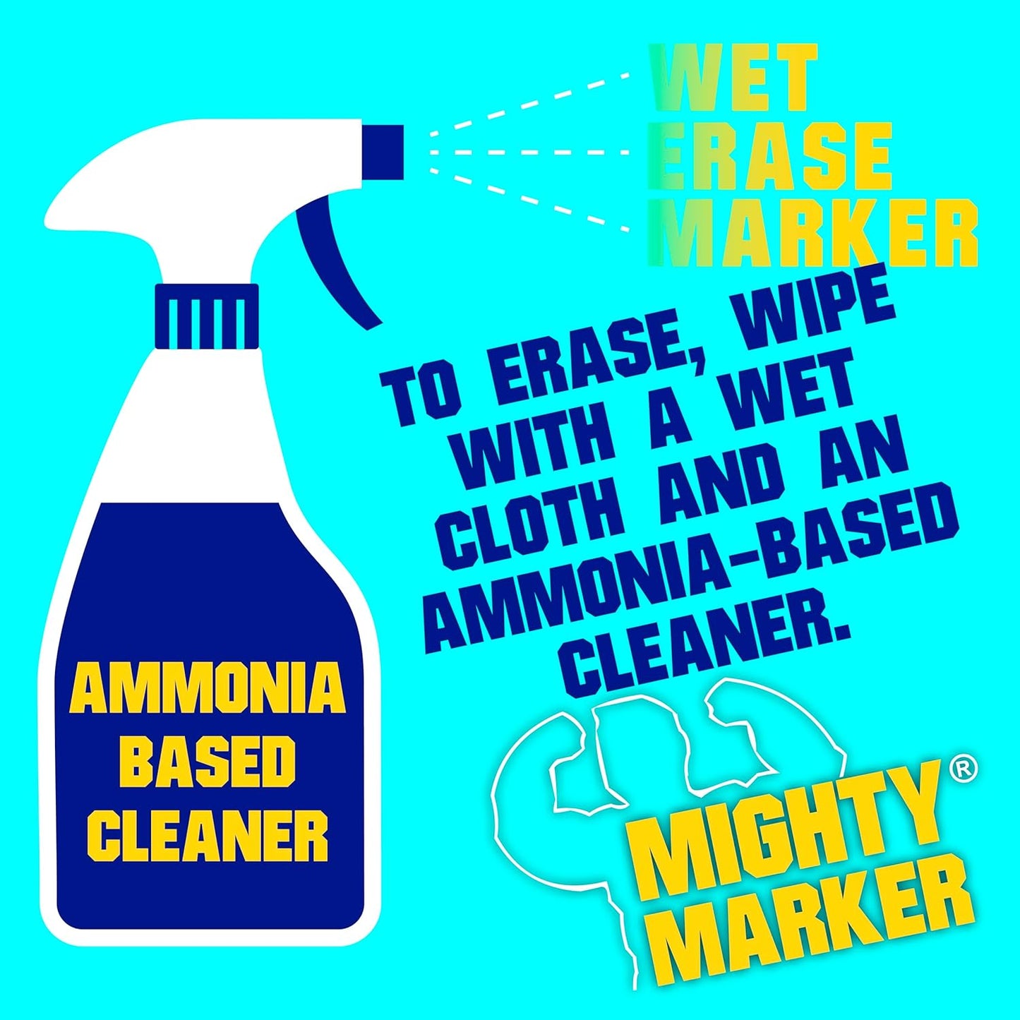 FM-43 Auto Body and Glass Paint Marker, No-Ghost, Highly Water-Resistant, 2.3mm Bullet Tip, Valve Action, 6 Bonus Reversible Tips, Made in USA - White 6 Pack