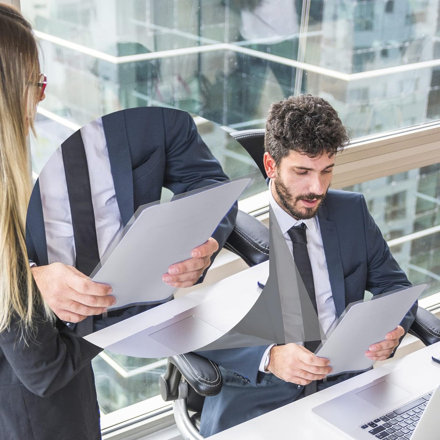 Performore 12 Pack of Clear Project Pocket Sleeves, 9" X 14.5" Legal Size Transparent Plastic Folder Protectors for Documents, Files and Papers, Premium Quality