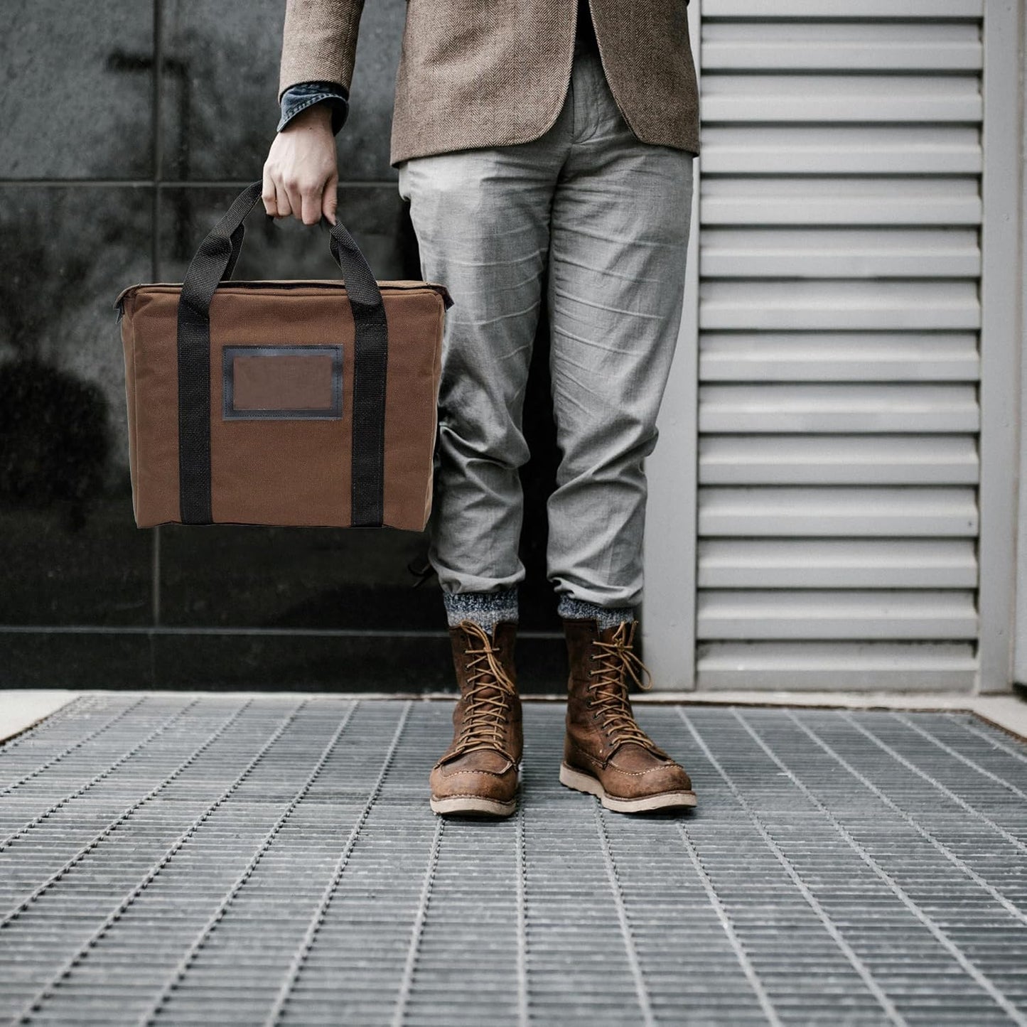 Fire Resistant and Water Repellent Briefcase Document Bag 14 x 11 x 3 Inch