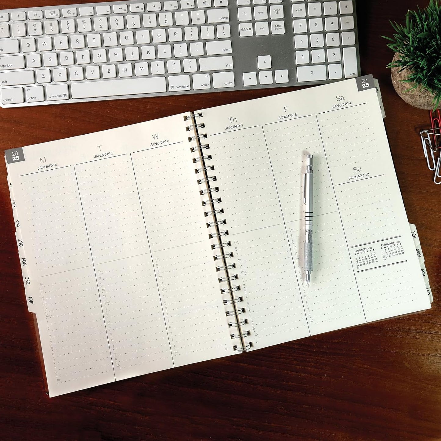 Global Printed Products Essential 8.5"x11" Monthly & Weekly 2024-2025 Planner - (8.5" x 11" - June 2024 Through July 2025)