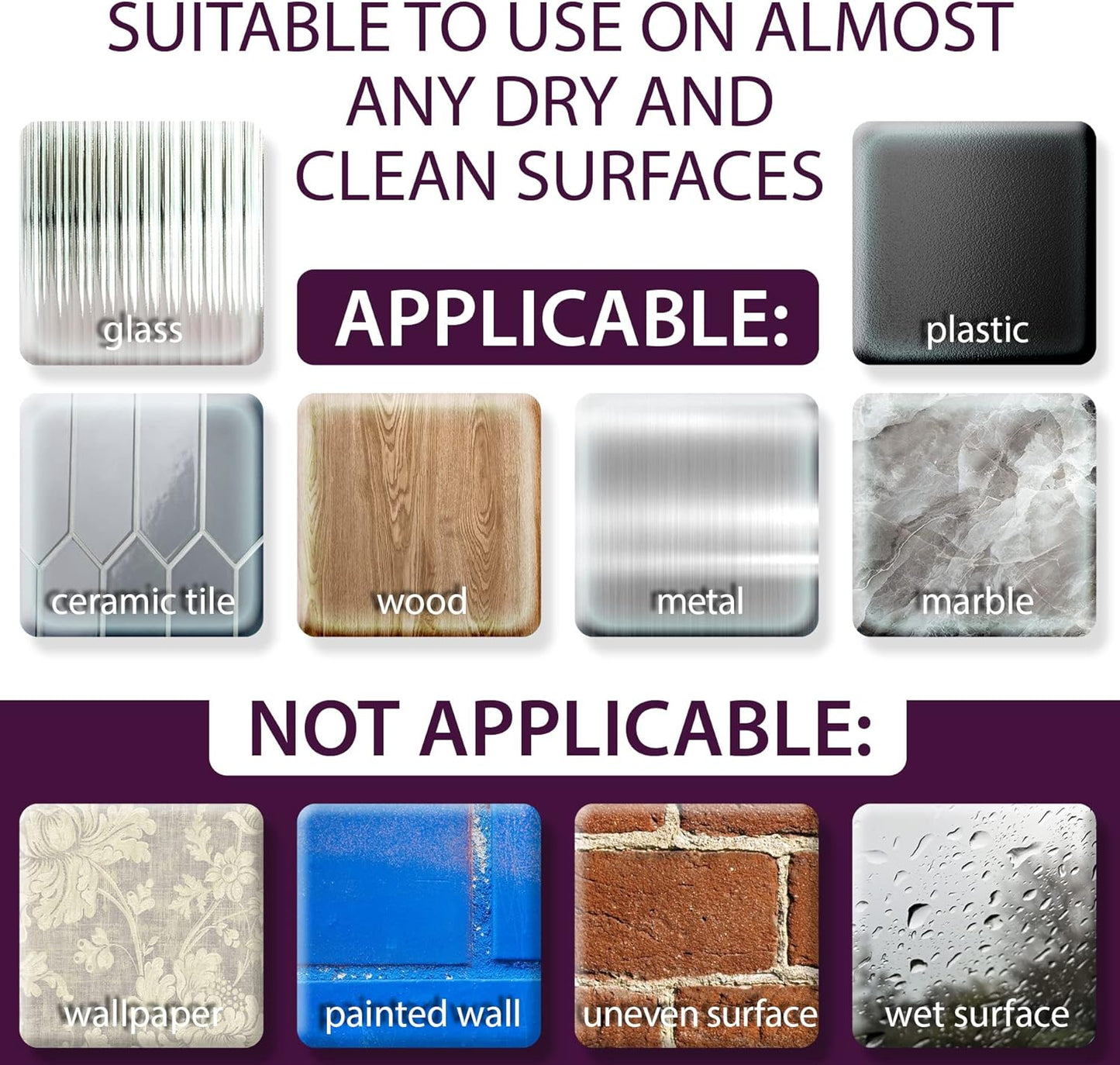 Double Sided Adhesive Dots 100PCs - Sticky Dots Clear Removable - Poster Putty Non Marking - Adhesive Putty Picture Hangers - Double Sided Tape Dots for Arts & Crafts Hanging Posters