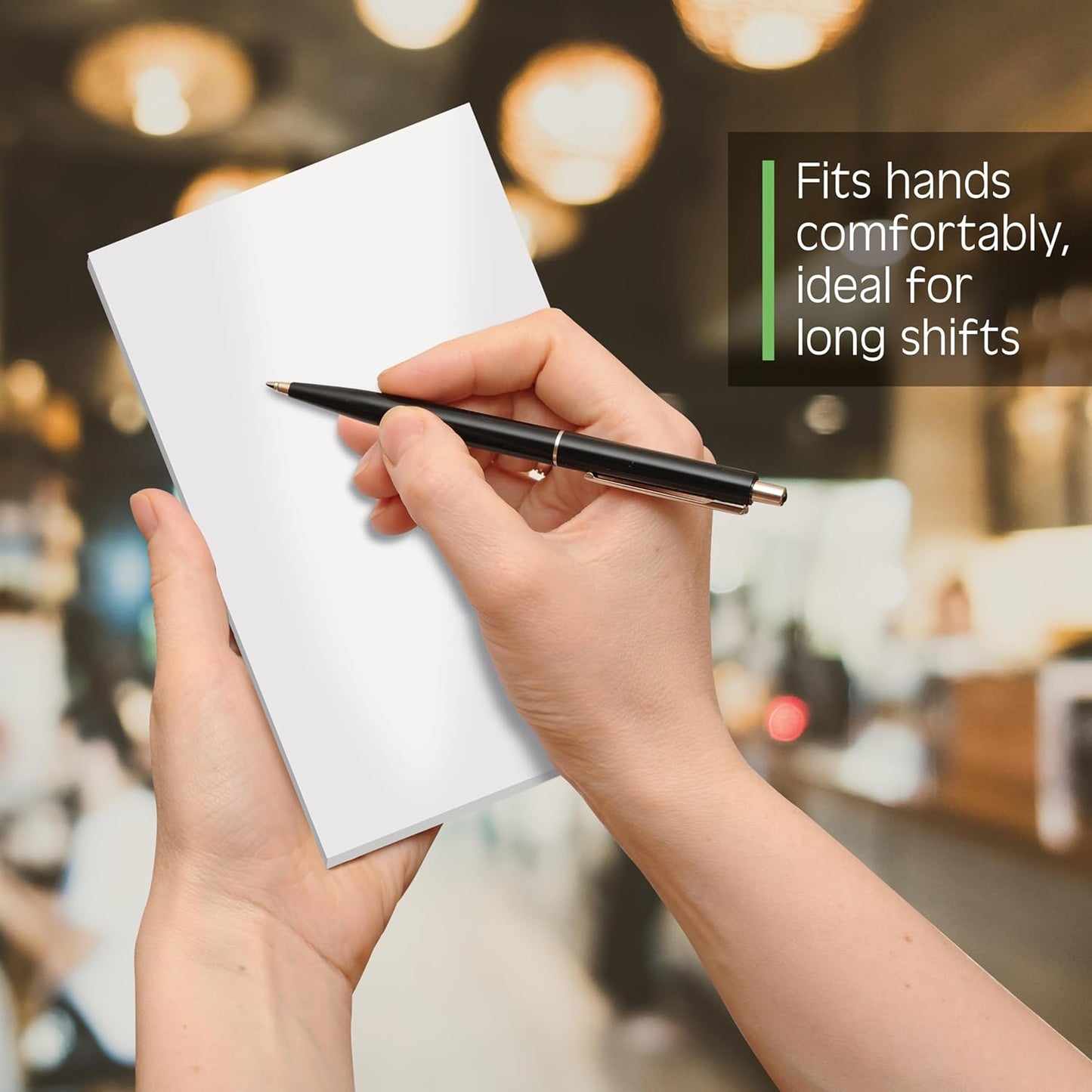 Better Office Products Blank Scratch Note Pads, 4" x 6" Pads, Server Notepads, 50 Sheets per Pad, Memo Pads, Gummed Binding for Easy Tear-off (10 Pack)