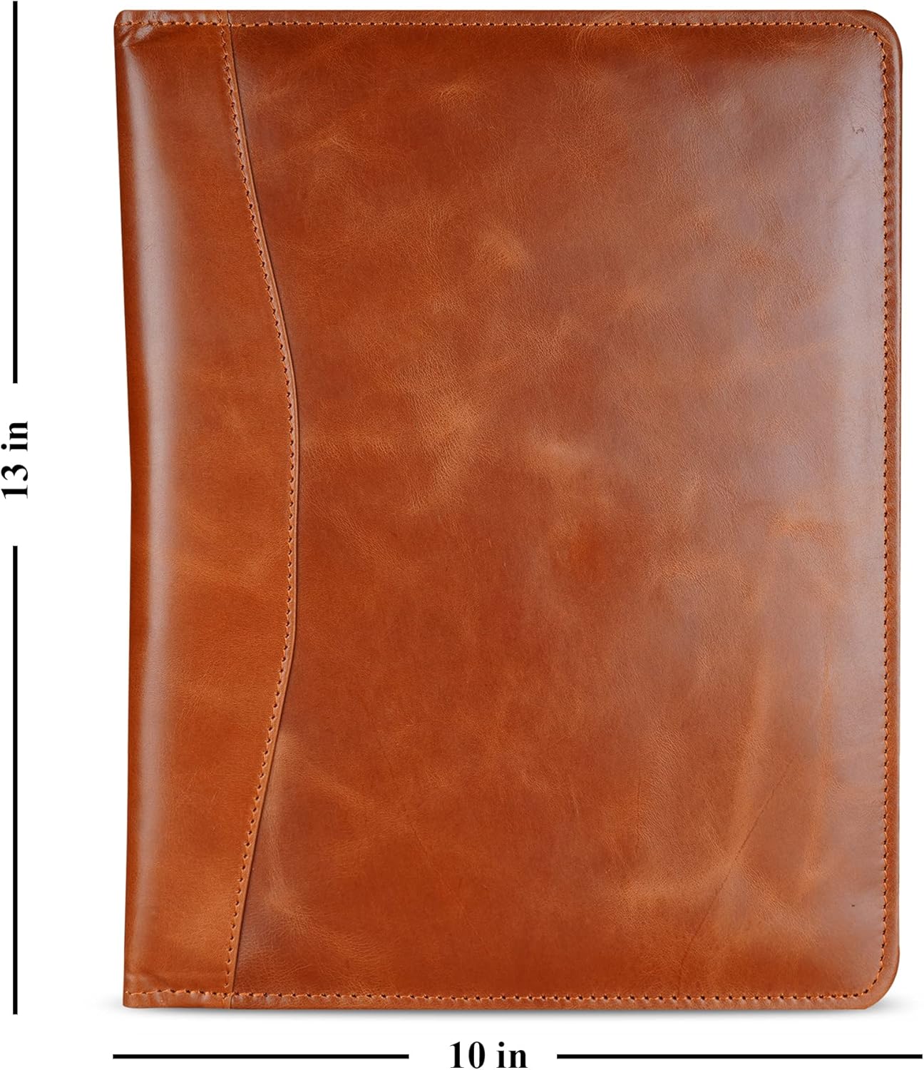 Heavy Duty Buffalo Leather Legal Pad Portfolio | Handmade Executive Notebook Binder Portfolio | Professional Padfolio Organizer | Business Gift for Men and Women : Brown