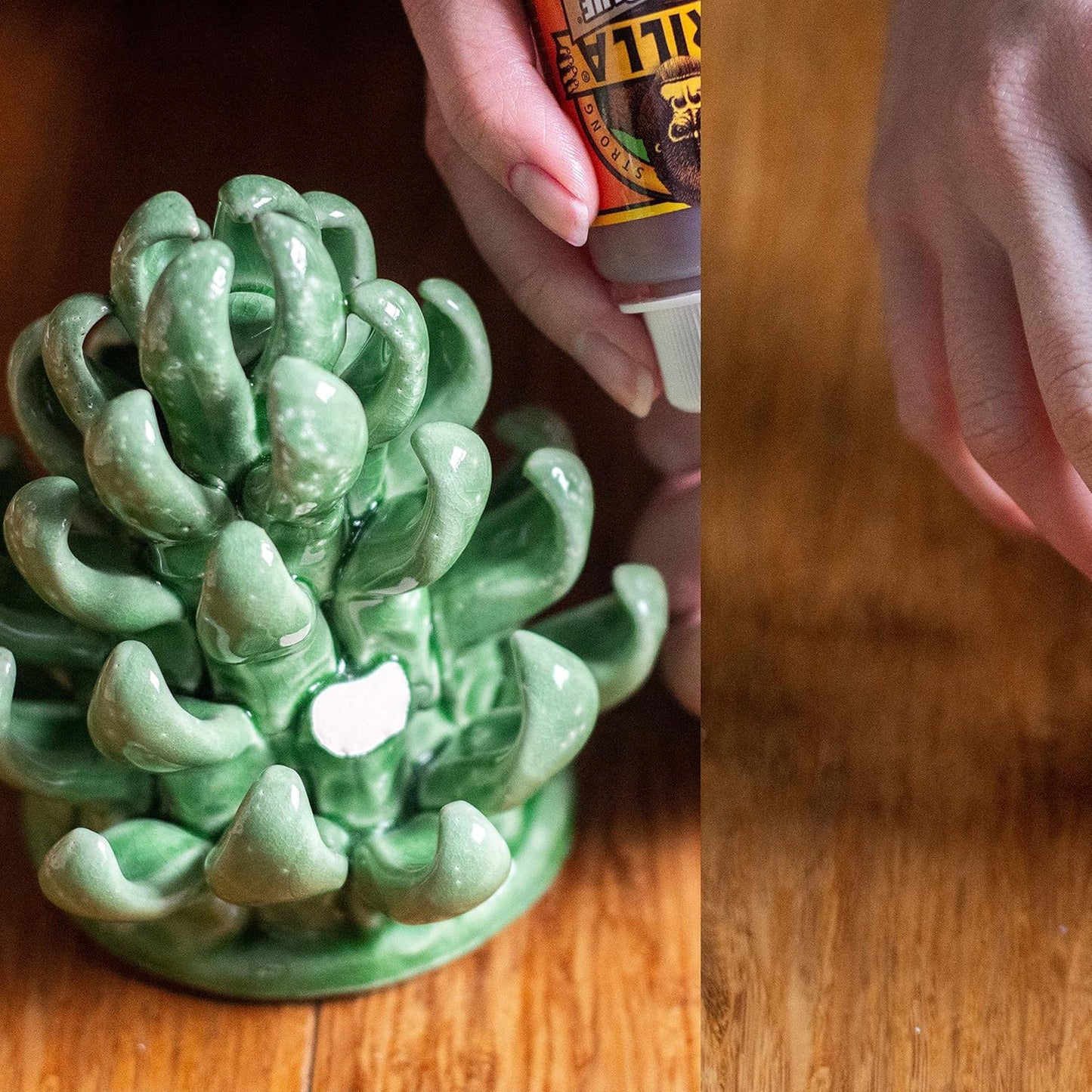 Gorilla Original Gorilla Glue, Brown, Waterproof Polyurethane Glue, 18 Ounce (Pack of 1) - Expands Into Materials, All Purpose