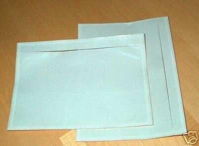 7.5" x 5.5" Clear Adhesive Top Loading Packing List / Label Envelopes Pouches (1000-ct.)