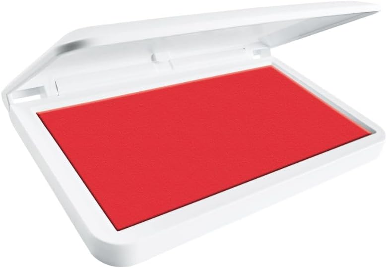 COLOP Make Series, Ink Stamp Pads, with Non-Toxic Premium Ink, Water-Based Acid-Free (Brave Red, Make 1-1-15/16" x 3-1/2")
