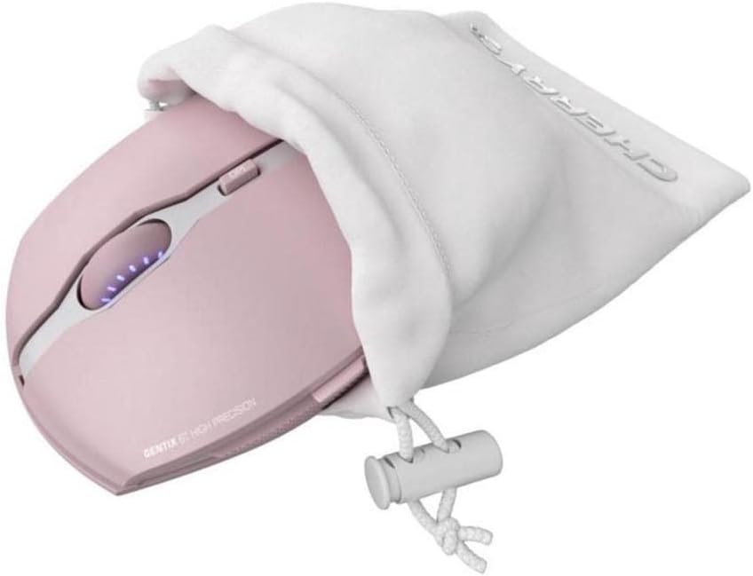 CHERRY GENTIX BT Wireless Bluetooth Mouse, Multi-Device Function for up to 3 Devices, Switchable Resolution (1000/2000 DPI), 7 Buttons and Scroll Wheel, Battery Operated, Black (Cherry Blossom)