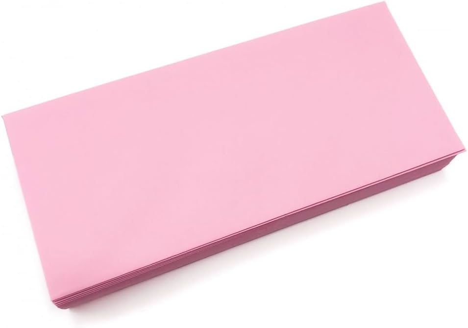 Limited Papers (TM) No. 10 Regular Standard Mailing Envelope - Pastel - Soft - 24 Pound (4.8 inch x 9.5 inch) - Announcement, Invoices, Checks, Letters, Contracts, Business Envelopes (Pink, 500)