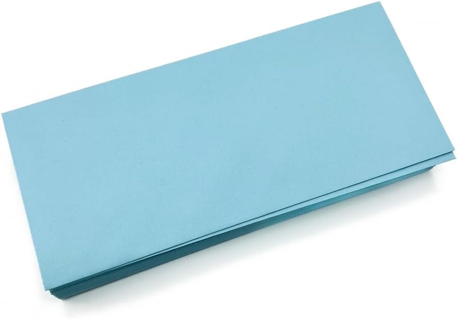 Limited Papers (TM) No. 10 Regular Standard Mailing Envelope - Pastel - Soft - 24 Pound (4.8 inch x 9.5 inch) - Announcement, Invoices, Checks, Letters, Contracts, Business Envelopes (Blue, 2500)
