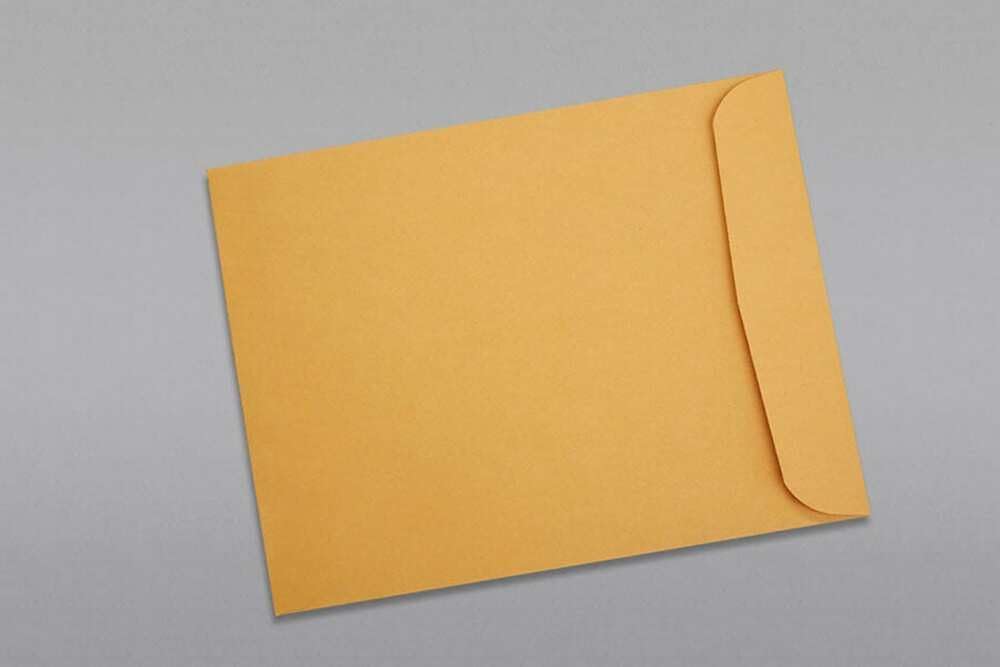 Limited Papers (TM) Booklet Envelopes, (Open Side) Brown Kraft, Gummed Seal, 28 Pound, Heavyweight, For Mailing And More. (500, 11 x 13)