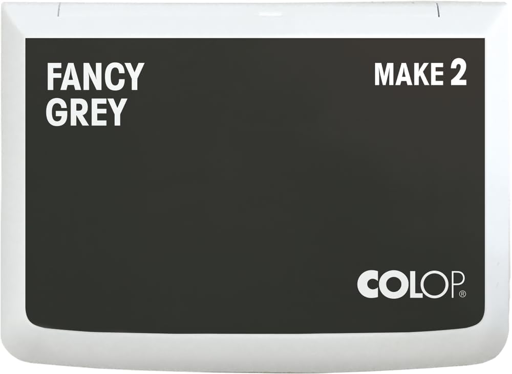 COLOP Make Series, Ink Stamp Pads, with Non-Toxic Premium Ink, Water-Based Acid-Free (Fancy Grey, Make 2-2-3/4" x 4-1/4")