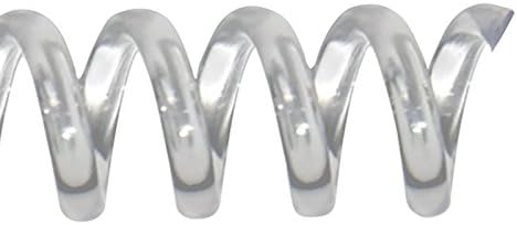 TruBind 38mm (1-1/2 in.) Spiral Binding Coils for Reports, Presentations and Proposals | 4:1 Pitch | 12 in. Length | Clear | 330 Sheets Binding Capacity | 50 Pack