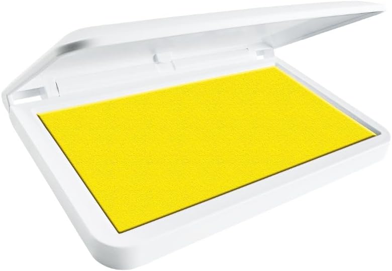 COLOP Make Series, Ink Stamp Pads, with Non-Toxic Premium Ink, Water-Based Acid-Free (Sunny Yellow- Small)