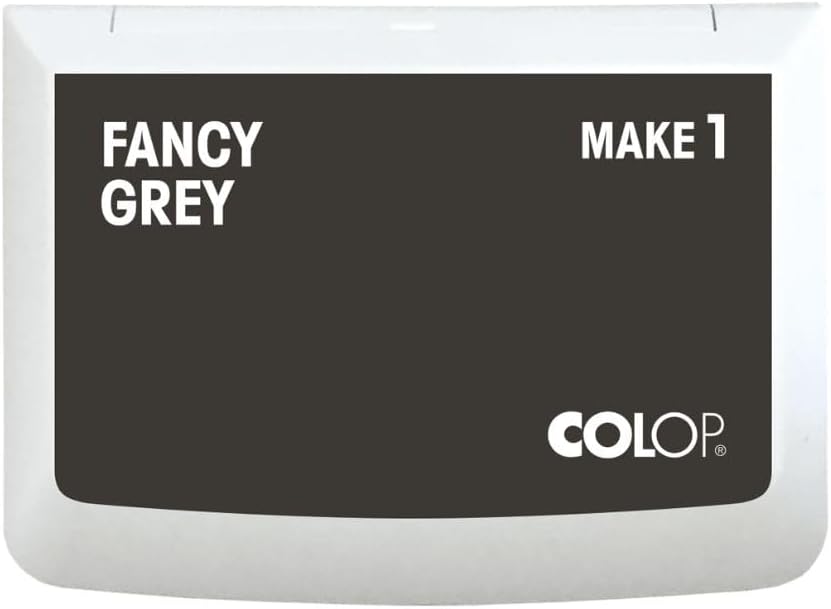 COLOP Make Series, Ink Stamp Pads, with Non-Toxic Premium Ink, Water-Based Acid-Free (Fancy Grey, Make 1-1-15/16" x 3-1/2")