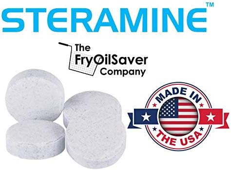 1 Bottle Steramine Tablet, Steramine Multi Purpose Sanitizer Tablet for Food Services, Food Contact Surfaces, Bar, Hotel Kitchen, Busy Diners, Restaurants & FoodTrucks by FryOilSaver Co. (150 Tablets)