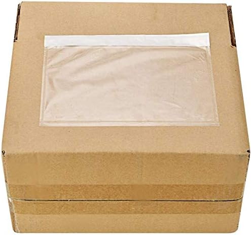 6" x 9" Clear Plastic Adhesive Packing List Mailing/Shipping Envelope Pouch (500-Pack)