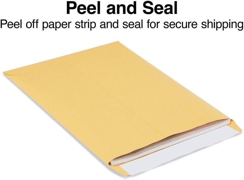Catalog Envelopes (Open End), Brown Kraft, 28 Pound. 500 Per Pack. (Peel And Seal, 9.5"x12.5")